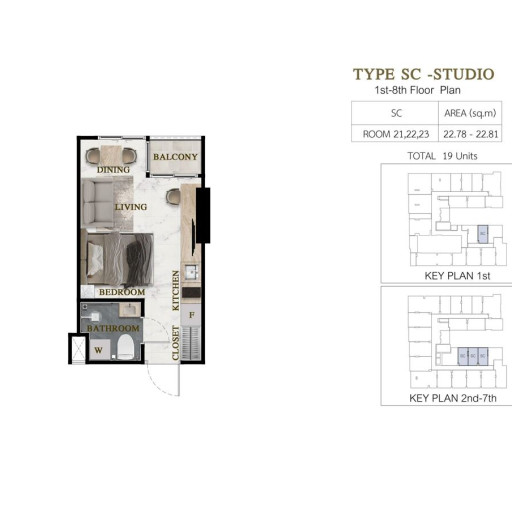 Siam Oriental Beach, Studio - 23 m²