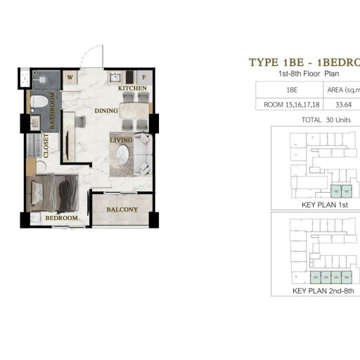 Siam Oriental Beach, 1 bedroom apartments - from 27 m² to 45 m²